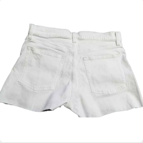 GAP White Cheeky High Rise Denim Shorts NWT 29 Tall - Picture 4 of 13